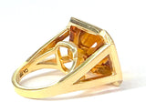 Blue Topaz Emerald Cut Ring
