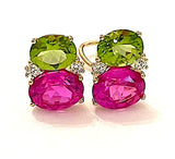 Medium 18kt Yellow Gold GUM DROP™ Two Toned Pink Topaz