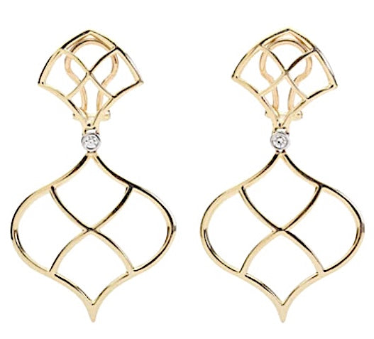 Elegant Gold Creole Earring by David Webb