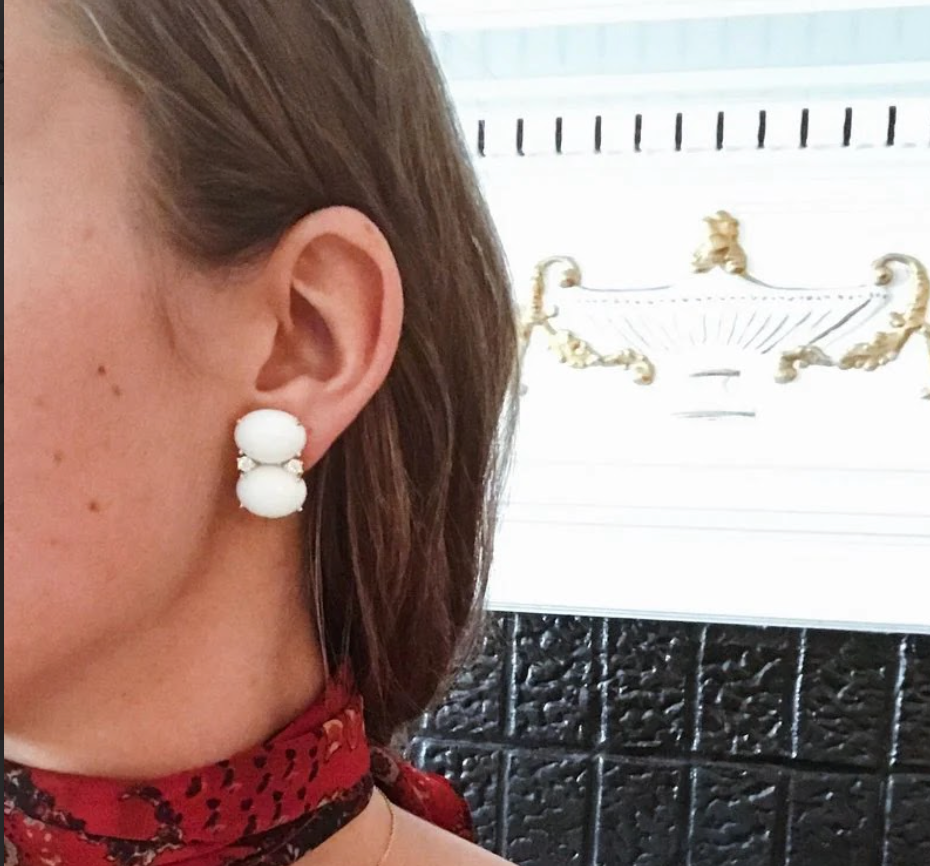 Medium GUM DROP™ Earrings with Deep Citrine and Pink Topaz and Diamonds