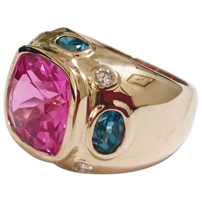 The BONHEUR Ring: 18kt Yellow Gold Domed Ring