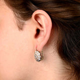 Platinum Cushion Cut Diamond and Sapphire Halo set Ring