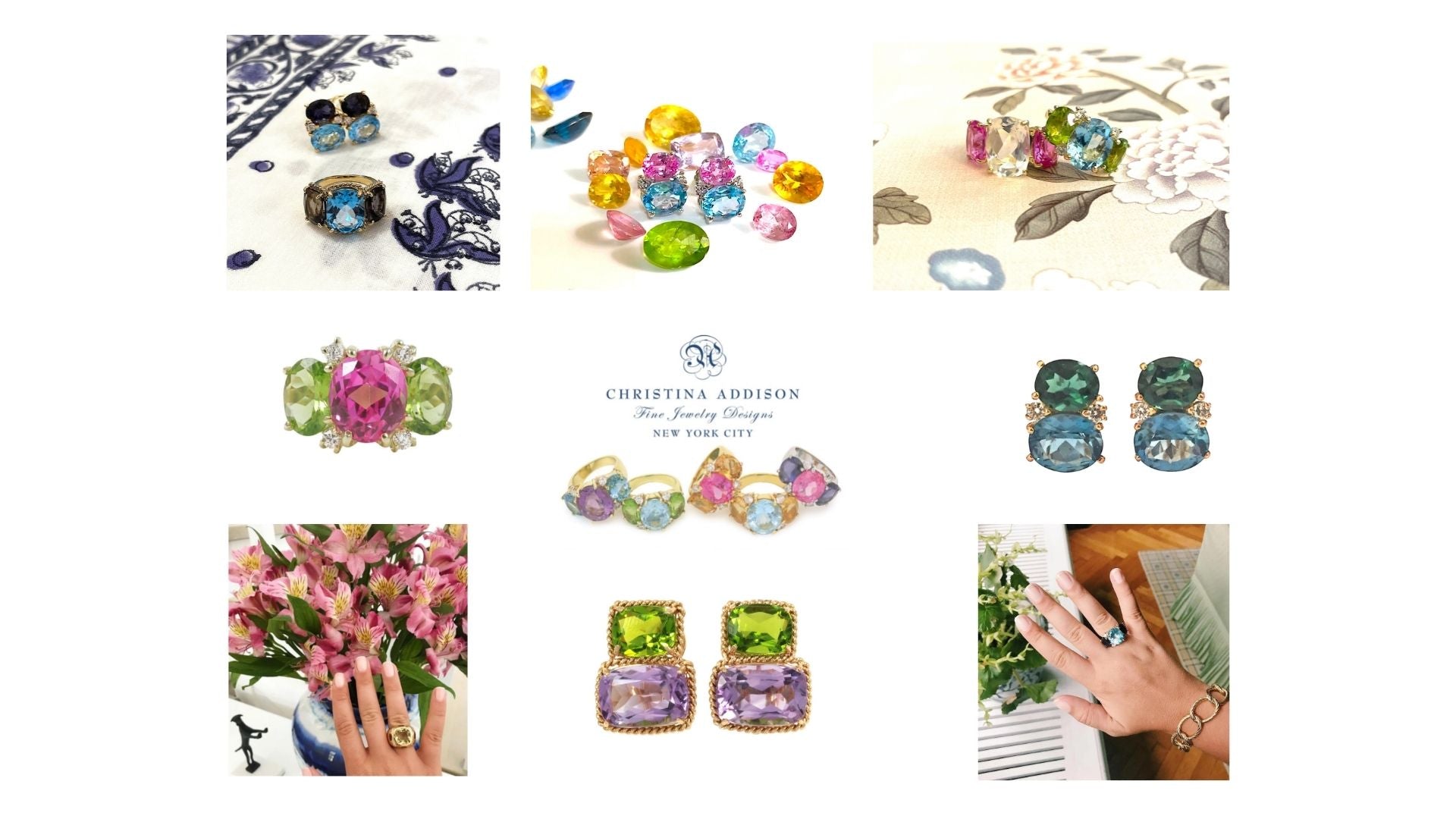 Grande GUM DROP™ Earrings with Garnet and Cabochon Garnet and Diamonds