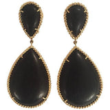 Beautiful Platinum and Diamond Cluster drop earrings with Euro Back