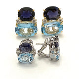 Large GUM DROP™ Ring with Citrine and Amethyst and Diamonds