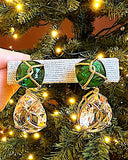 18kt Yellow gold Wrapped Drop Earrings with Rock Crystal and Blue Topaz