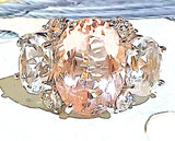 Small GUM DROP™ Ring with Blue Topaz Citrine and Diamonds