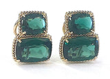 Rose Gold Bezel Set Dark Blue Topaz with Surrounding Pink Sapphire Ring