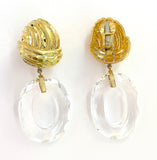 Elegant Drop Earring with Turquoise Sapphire and Blue Topaz A. Clunn