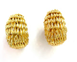 Elegant Gold Emerald and Diamond Earring  by David Webb