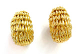 Elegant Gold Emerald and Diamond Earring  by David Webb