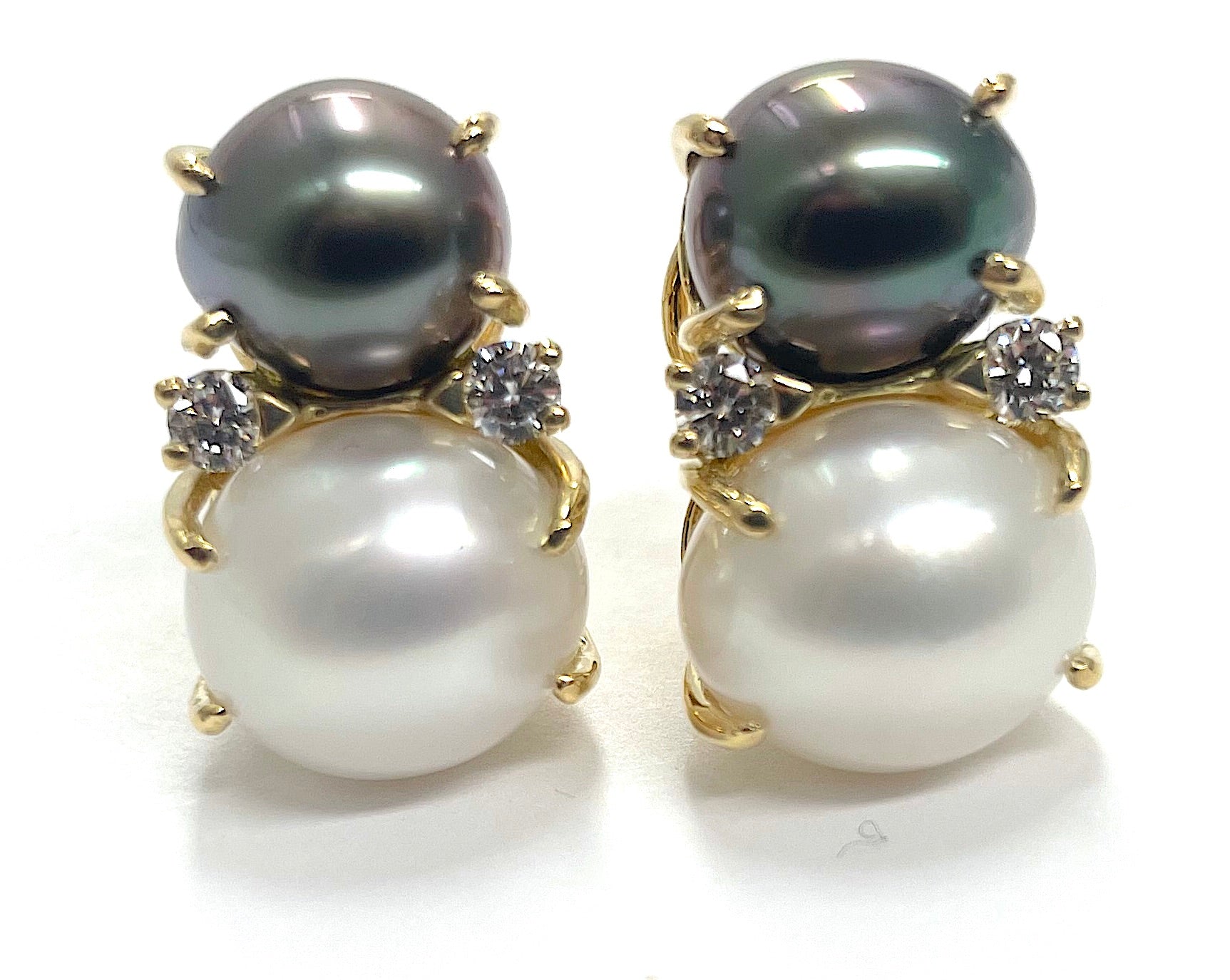 18Karat Medium GUM DROP™ Earrings with Pearls and Diamonds