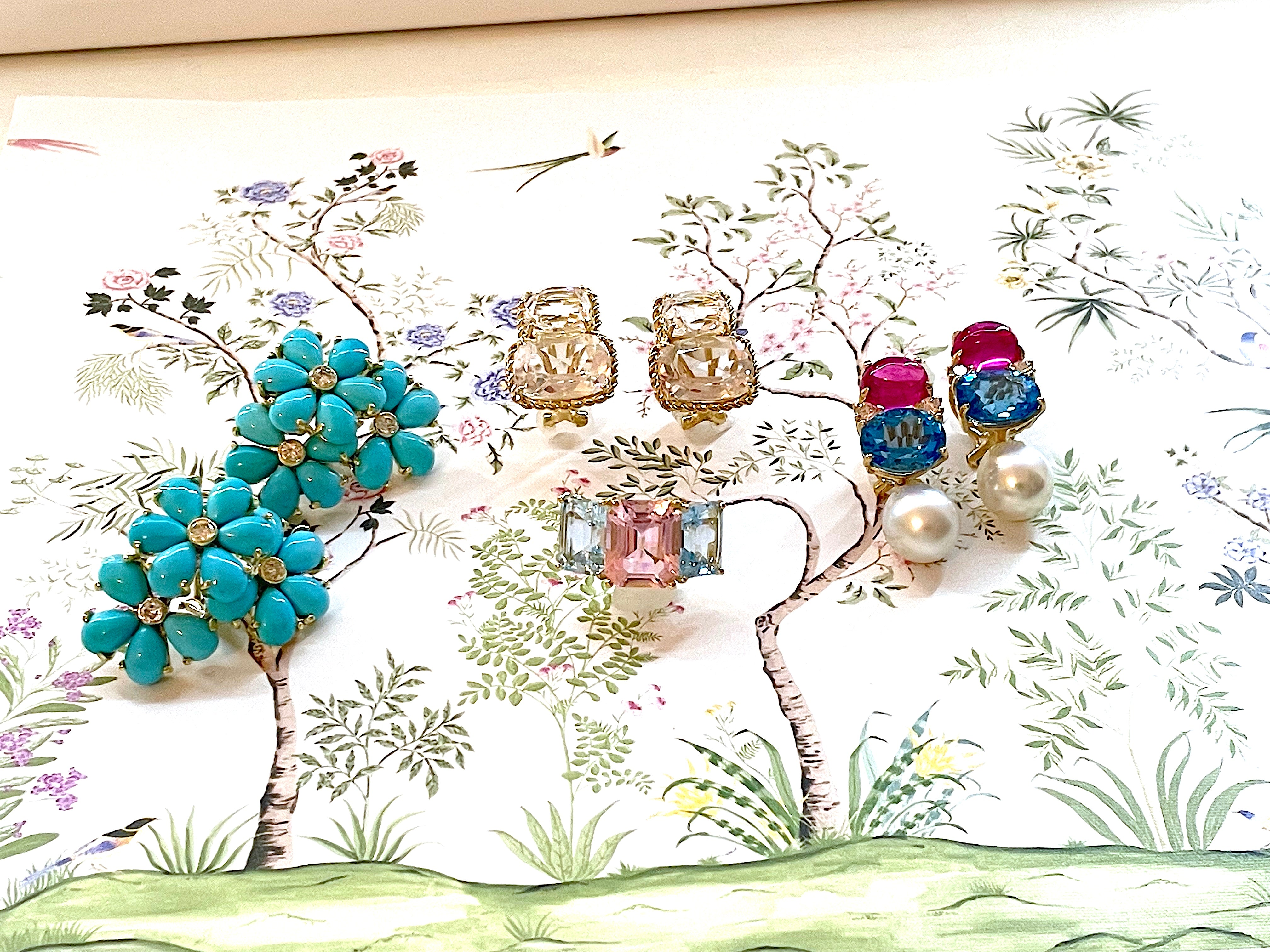 18Karat Medium GUM DROP™ Earrings with Pearls and Diamonds