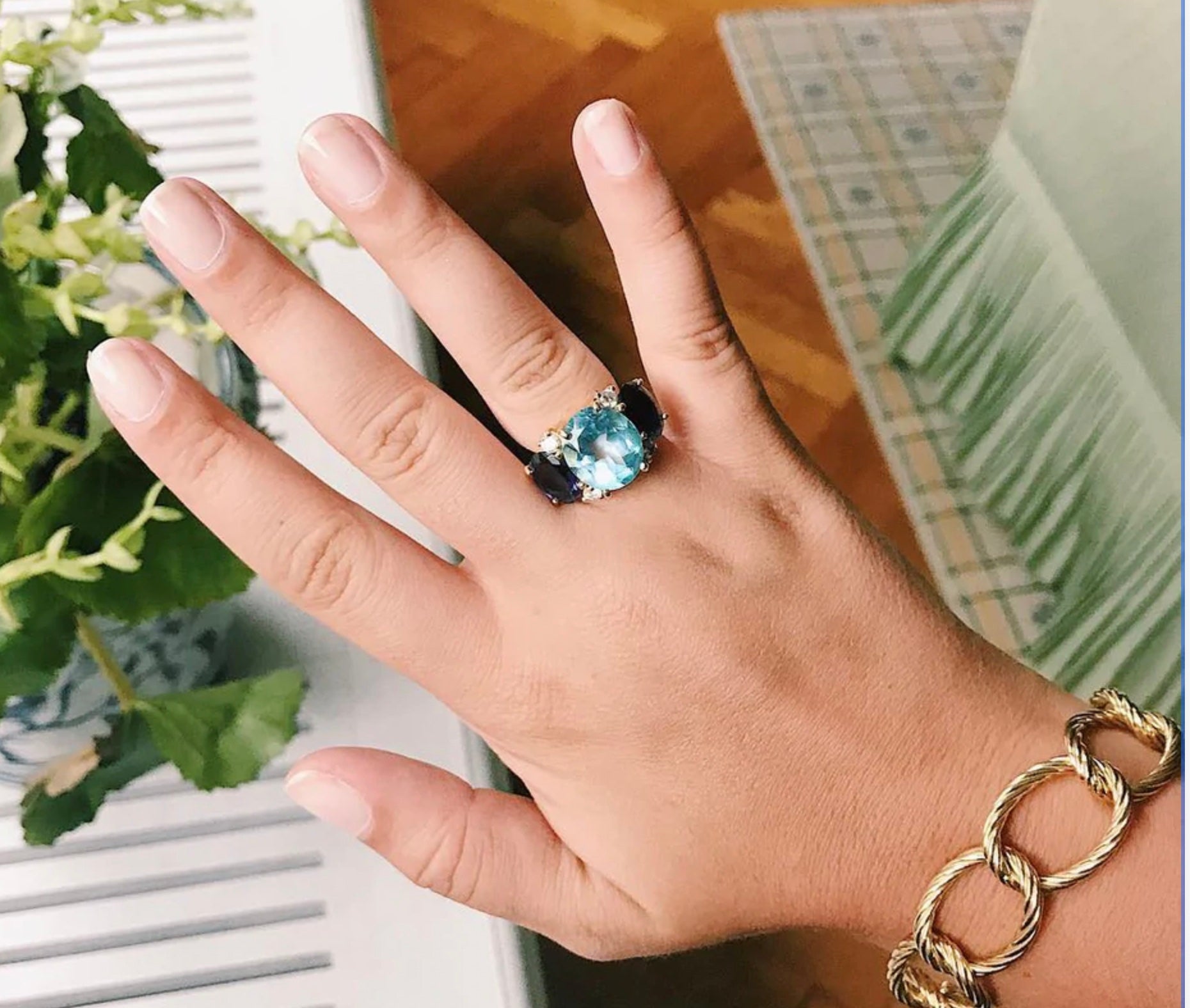 Grande GUM DROP™ Earrings with Garnet and Cabochon Garnet and Diamonds