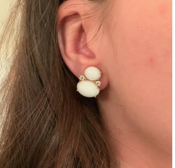 ADELE Large GUM DROP™ Earrings with Citrine and Smokey Topaz and Diamonds