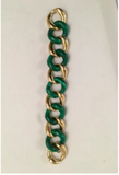 18kt Yellow Gold and Onyx Link Bracelet