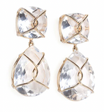 Rose Gold Bezel Set Dark Blue Topaz with Surrounding Pink Sapphire Ring