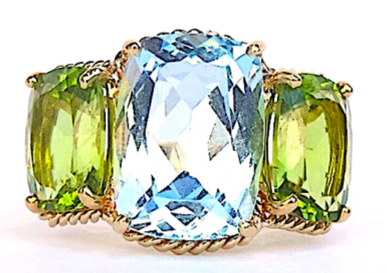 18kt Diamond Stacking Bubble Ring