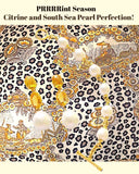 Elegant Three-Stone Drop Earring with Pink Topaz and South Sea Baroque Pearl