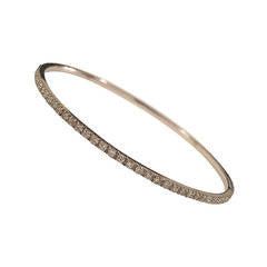 18kt White Gold Diamond Bangle
