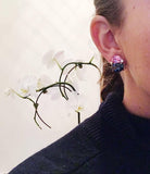 18Kt Yellow Gold Cushion Cut Cabochon Peridot Earrings