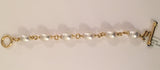 Pearl Gold Chain Bracelet
