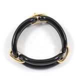 18kt Yellow Gold and Onyx Link Bracelet
