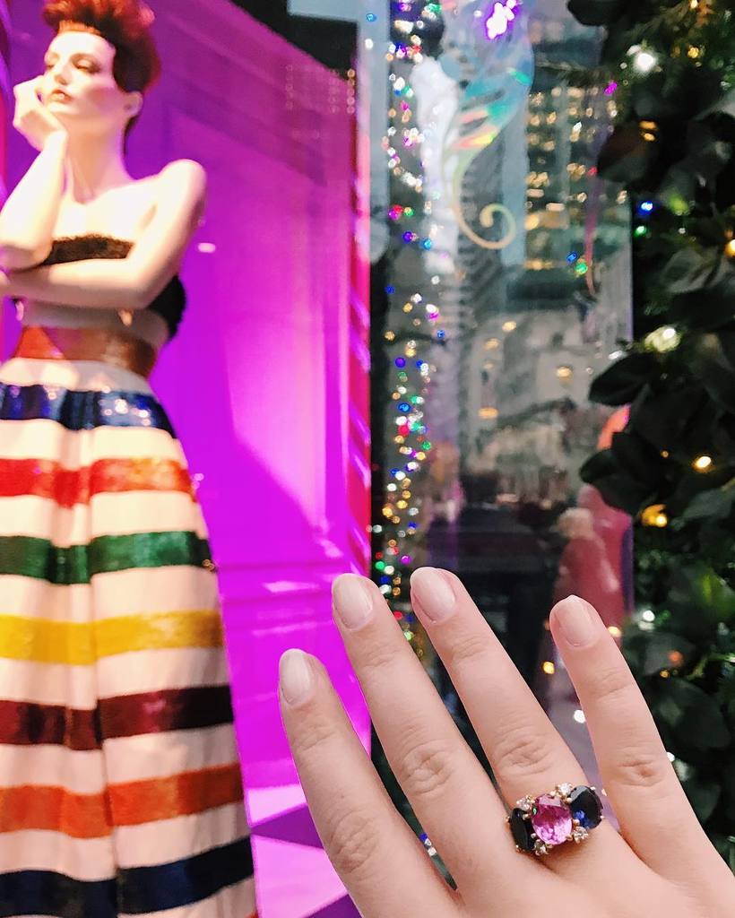 Large GUM DROP™ Ring with Citrine and Amethyst and Diamonds