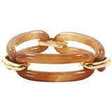 18kt Yellow Gold and Onyx Link Bracelet