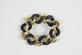 18kt Malachite and Gold Link Bracelet